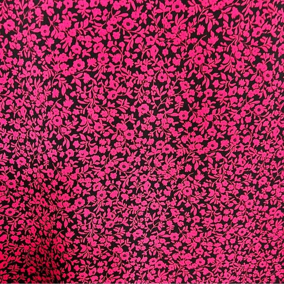 Michael Michael Kors Floral Red Pink Black Women Dress Size Medium - Picture 6 of 10